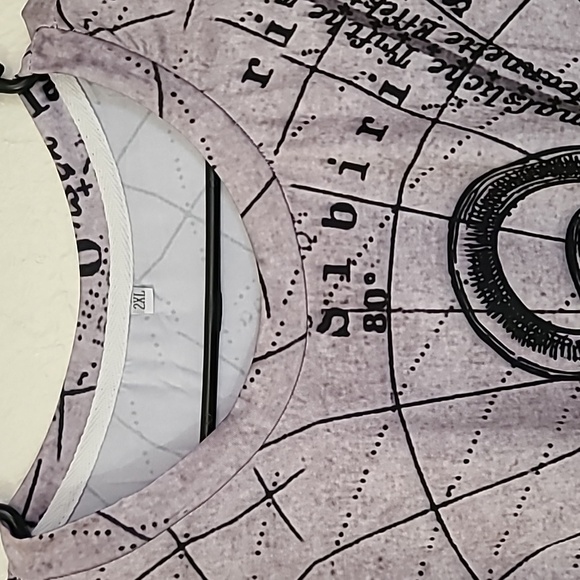 Nautical Voyage Anchor Script Mens Graphic T Shirt Dry Fit Grey Size 2XL - Picture 5 of 16